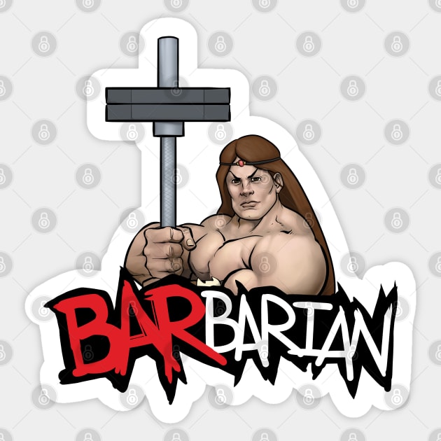 BARbarian Sticker by ChurchOfRobot